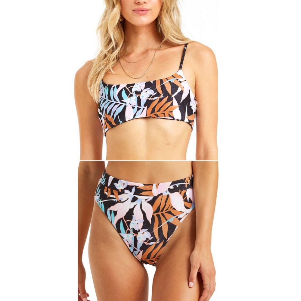 NWT BILLABONG Tropic Moon Bikini REVERSIBLE M